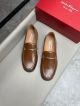 Ferragamo Man Brown Calfskin Business Leather Shoes 0428105 (4)_th.jpg